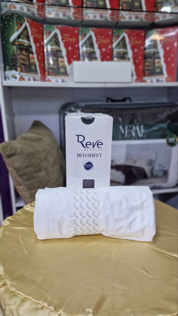 ملحفه کشدار reve همراه با روبالشی طرح هتلی